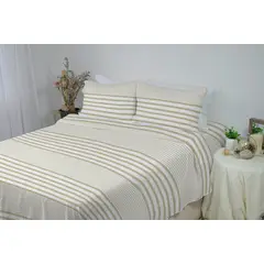GENERICO - Cover Duvet Semi Doble Cationico Gris Ejecutivo