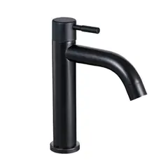 GRIFOS CENTER - Grifería Lavamanos Baja Negra Vintage Consumo 10 l/min