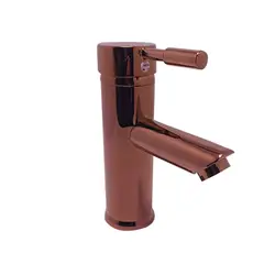 GRIFOS CENTER - Grifería Monocontrol Lavamanos Baja Oro Rosa V Consumo 10 l/min