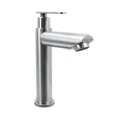 GRIFOS CENTER - Grifería Agua Fria Lavamanos En Acero Consumo 10 l/min