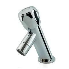 GRIFOS CENTER - Griferia Sencilla de Lavamanos En Abs Cromada Manija Pomo