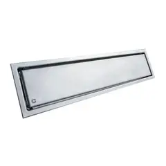 GRIFOS CENTER - Rejilla Sifon Piso Invisible 40cm x 10cm Acero 304