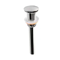 GRIFOS CENTER - Desagüe De Push 20cm Sin Rebose Cromado