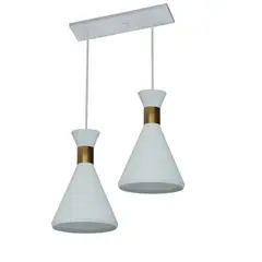ILUMECO - Lampara Techo Copy Made 2 Luces E27 Blanco