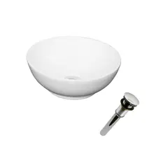 INKORPORAR - Kit Lavamanos Vessel Bowl 32Cm+Desaguepush