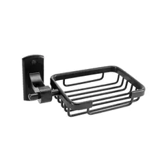 GRIFOS CENTER - Jabonera Base Rectangular Cuerpo En Aluminio Color Negro