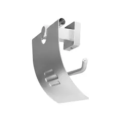 GRIFOS CENTER - Porta Rollo Base Cuadrada Ideal Para Baños Cuerpo En Aluminio Acabado Cromado Brillante