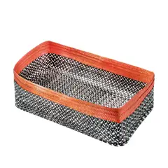undefined - Canasta Rectangular Alta 31,5x22,5cm Caña Flecha