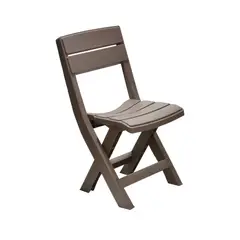 RIMAX - Silla Plástica Sin Brazos Plegable Baru Gris Hielo