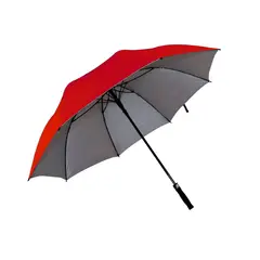 YUMAR - Sombrilla Larga Semi Automática Mango Antideslizable Roja
