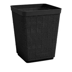 RIMAX - Papelera Sin Tapa Fique 6 Litros Negro