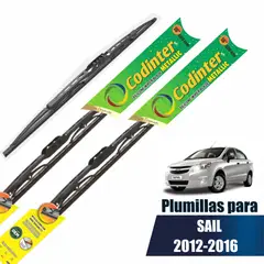 CODINTER - Par Plumillas Swb Metallic 16" y 18"