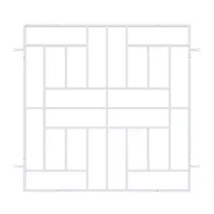 ESPACIOS ARMONICOS - Reja Rubik 100x100cm Blanca