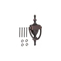 PROSOURCE - Aldaba Elegante Para Puerta En Bronce Veneciano De Latón Resistente