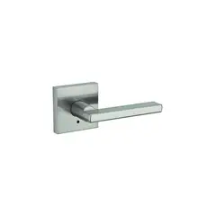 KWIKSET - Cerradura de Manija Cuadrada Níquel Satínado para Baño