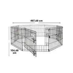 PETMATE - Caseta de Ejercicio de Puerta de 487.68 X 106.68 cm