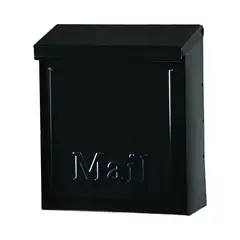 GIBRALTAR MAILBOXES - Buzón de Pared con Cerradura Color Negro