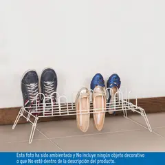 REJIPLAS - Zapatero de Piso 9 Pares 69x34x25 cm Blanco
