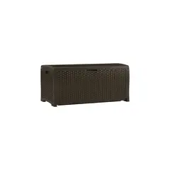 SUNCAST - Baúl para Almacenamiento de Mimbre Resina Capacidad 291.47 L Marron