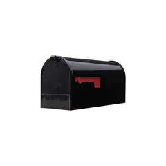 GIBRALTAR MAILBOXES - Buzón Grande Alta Resistencia Montaje en Poste Negro
