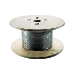 GENERICO - Cable de Acero 1X19 de 3 Mm X 30.48 M Acero Inoxidable
