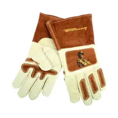 FORNEY HIDE - Guantes Forney Hombre XL Soldadura con Refuerzo en Pulgar y Puño Largo