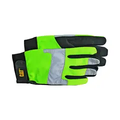 CAT - Guantes Para Trabajo Pesado Talla Jumbo En Cuero Sintético Verde