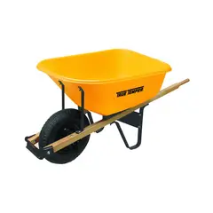 TRUE TEMPER - Bandeja de Polietileno Amarillo Capacidad 0.16 m3 para Carretilla