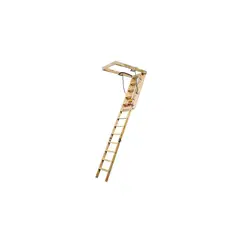 AMERICAN STAIRWAYS - Escalera De Ático Marwin Superior Serie Plegable Madera Amarilla