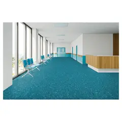 ARMSTRONG - Piso Vinilo Homogeneo Turquesa Rollo 10m2