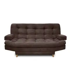 MUEBLES ONLINE - Sofá Cama Lux Tela Café 100X60X185