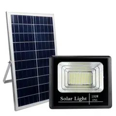 ITALENER - Reflector Led 100W con Control Remoto y Panel Solar