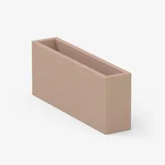FORA - Jardinera Plástica Rectangular Argos Lisa 100x20x40cm Arena