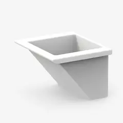 FORA - Matera Plástica Arremate 28.5X26X19.3Cm Blanco Incluye Soporte
