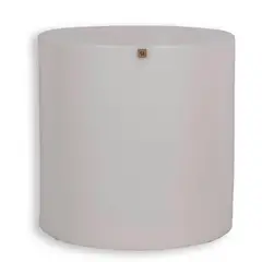 FORA - Cilindro Mesa Soleil Politileno 50X50X50 Cm Blanco