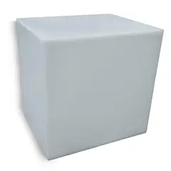 FORA - Cubo Soleil Polietileno 50X40X50 Cm Blanco