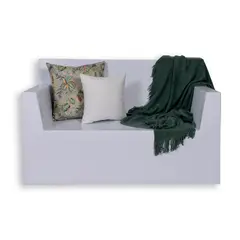 FORA - Sofá 2 Puestos Polietileno Angolo Blanco