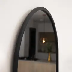 SANDALO - Espejo Redondo 80 Cm Negro
