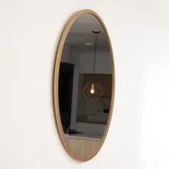 SANDALO - Espejo Redondo 40 Cm Dorado