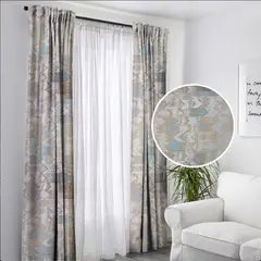 undefined - Setx4 Cortina Jacquard+Velo 140x220 Cm Lurextabaco