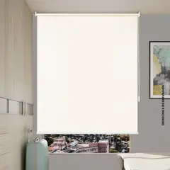 JUST HOME COLLECTION - Cortina Enrollable Blackout 100x165 Cm Beige Crema