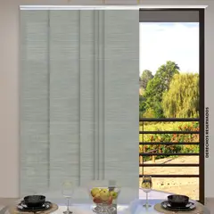 REGGIA - Cortina Panel Japones 240x220 cm Gris