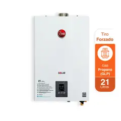 RHEEM - Calentador 21 Litros a Gas Natural Tiro Forzado Digital