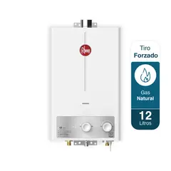 RHEEM - Calentador 12lt Gas Natural Tiro Forzado