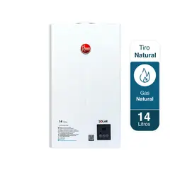 RHEEM - Calentador 14lt Gas Natural Tiro Natural Dig