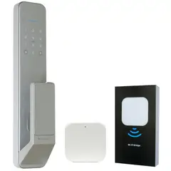 ZERRUTTI - Cerradura Digital Motorizada Silver Con Gateway