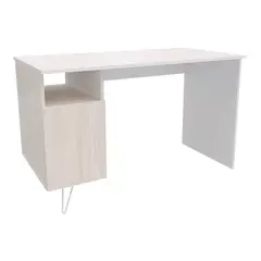 MADERKIT - Escritorio Sencillo Indigo 73X120X60Cm Niebla Blanco