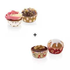 TESCOMA - Combo Moldes de Papel Delicia Navidad/invierno 200 Piezas 4cm