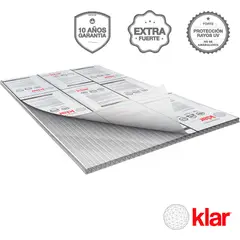 KLAR - Lamina Alveolar 4 mm 2.95x1.05 m Bronce