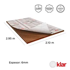 KLAR - Lamina Alveolar 6 mm 2.95 x 2.10 m Bronce